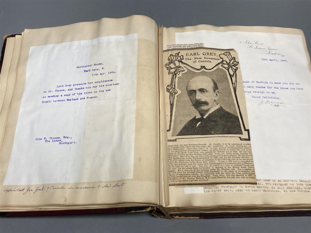 An autograph album of notable Edwardian and 1920s people